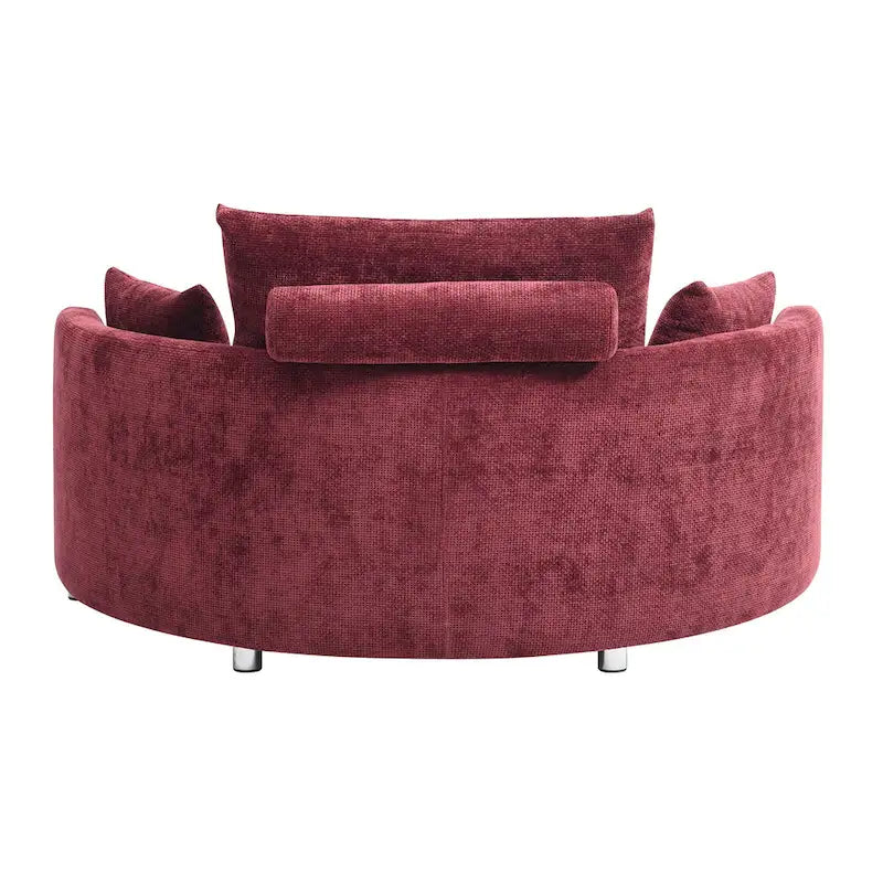 Canapé-lit pliable en lin avec 3 oreillers – Chaise longue de sol pour salon