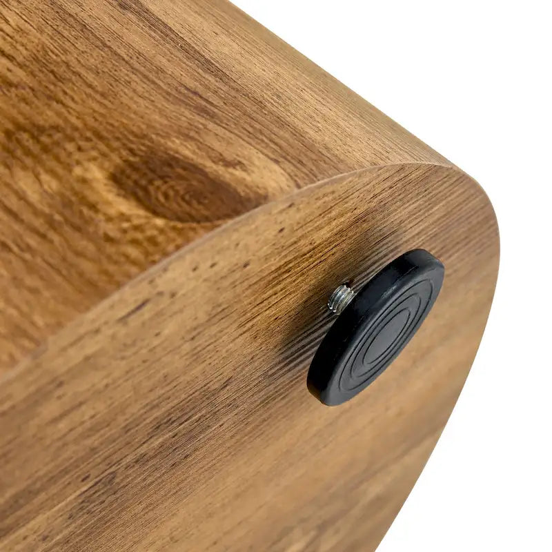 Table basse ronde moderne de 15,7 po avec plateau à motifs et base cylindrique