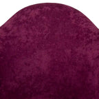 Fauteuil d'appoint à bascule en velours pour chambre d'enfant et salon