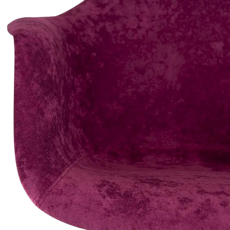 Fauteuil d'appoint à bascule en velours pour chambre d'enfant et salon