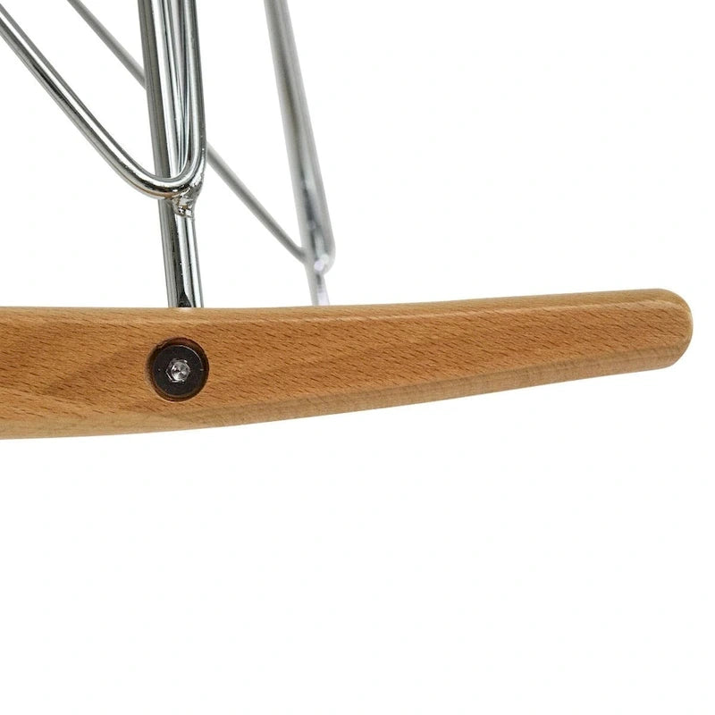 Fauteuil d'appoint à bascule en velours pour chambre d'enfant et salon