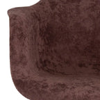 Fauteuil d'appoint à bascule en velours pour chambre d'enfant et salon