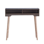 Console 2 étagères moderne du milieu du siècle avec pieds évasés
