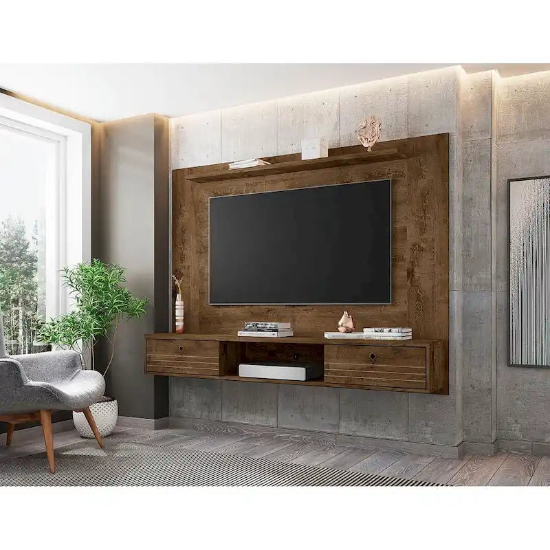 Meuble TV suspendu Mid-Century Modern, 180 cm