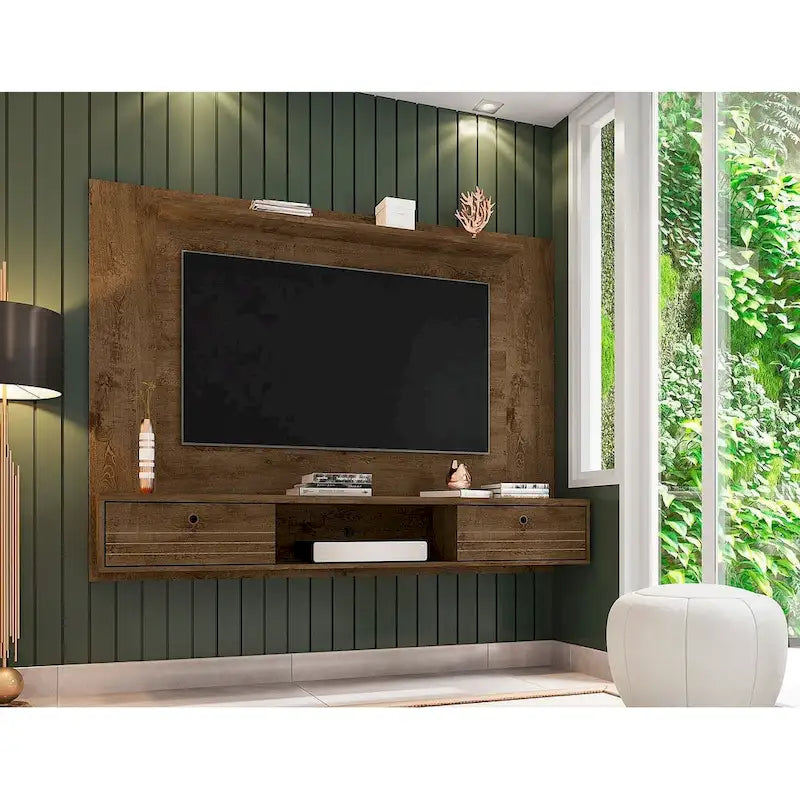 Meuble TV suspendu Mid-Century Modern, 180 cm