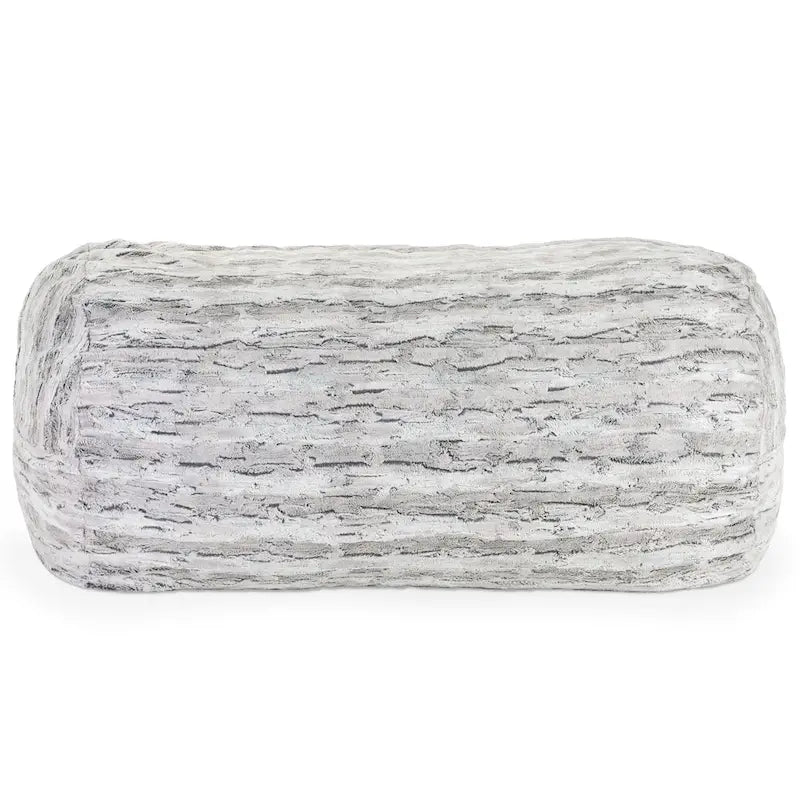 Pouf de salon géant en fausse fourrure de renard – Fauteuil ultra-moelleux surdimensionné