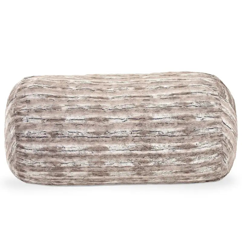 Pouf de salon géant en fausse fourrure de renard – Fauteuil ultra-moelleux surdimensionné