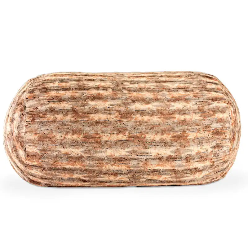 Pouf de salon géant en fausse fourrure de renard – Fauteuil ultra-moelleux surdimensionné
