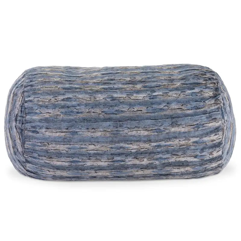 Pouf de salon géant en fausse fourrure de renard – Fauteuil ultra-moelleux surdimensionné