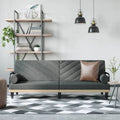 vidaXL Sleeper Sofa with Armrests Sofa Couch Recliner Chair Loveseat Fabric - 80.7 x 35 x 27.6