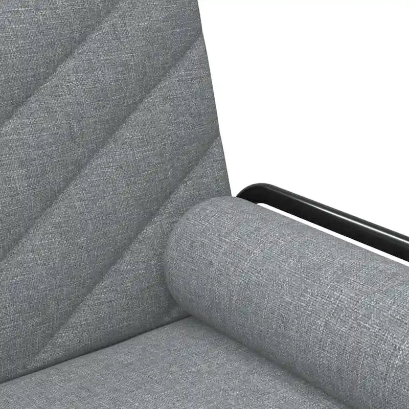 Canapé-lit avec dossier et accoudoirs réglables – Causeuse en tissu de 205 cm