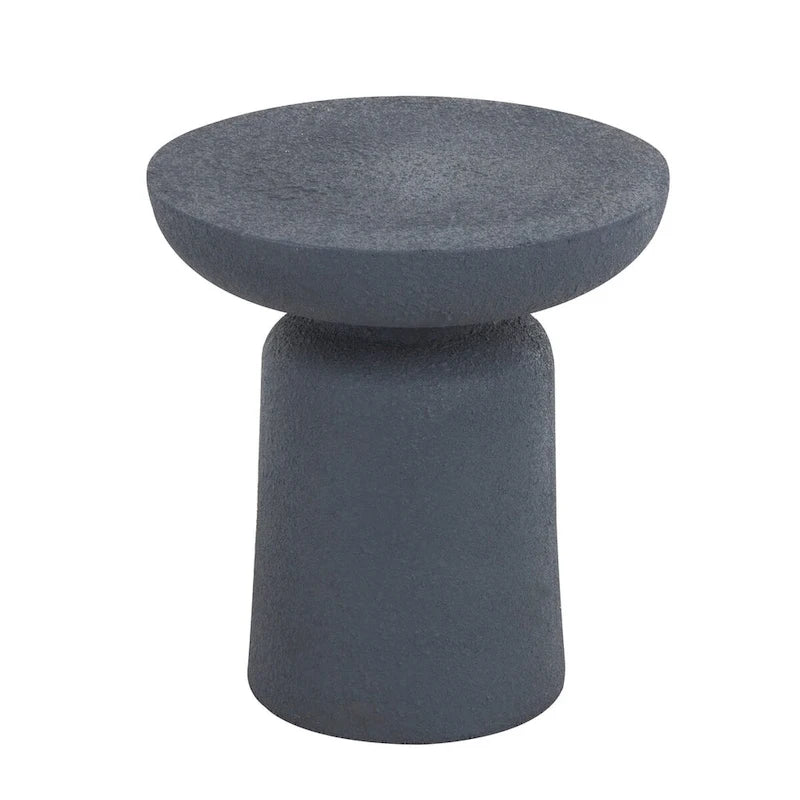 Table d'appoint ronde en oxyde de magnésium pour l'extérieur et l'intérieur