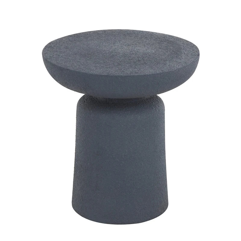 Table d'appoint ronde en oxyde de magnésium pour l'extérieur et l'intérieur