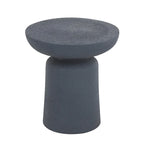 Table d'appoint ronde en oxyde de magnésium pour l'extérieur et l'intérieur