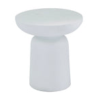 Table d'appoint ronde en oxyde de magnésium pour l'extérieur et l'intérieur