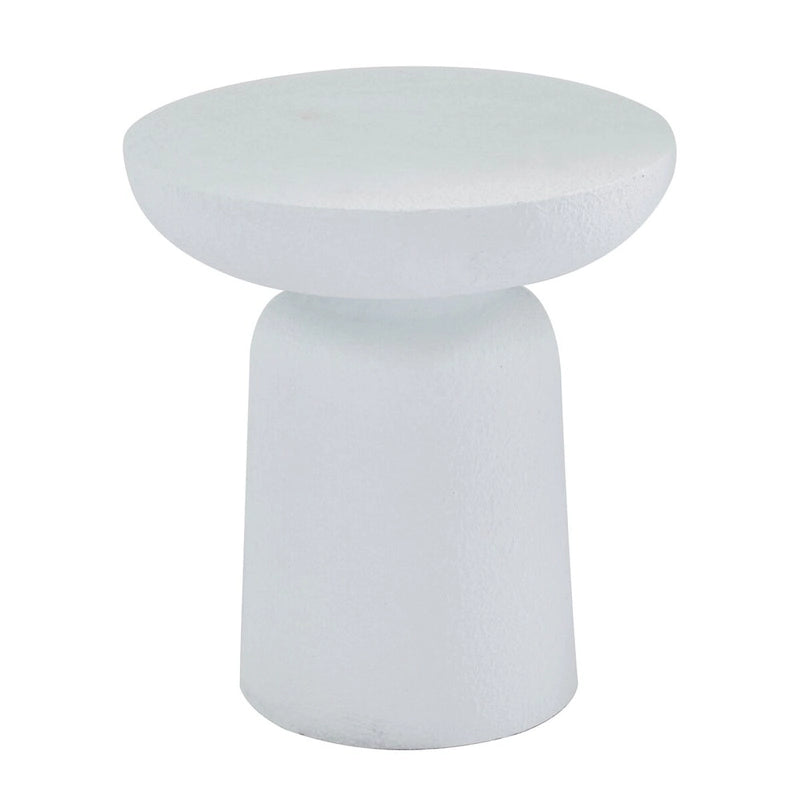 Table d'appoint ronde en oxyde de magnésium pour l'extérieur et l'intérieur