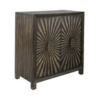 Meuble d'appoint à vin 2 portes avec motif étoile