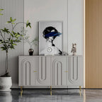 Armoire console laquée à 4 portes