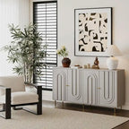 Armoire console laquée à 4 portes