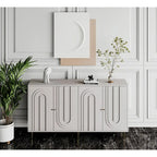 Armoire console laquée à 4 portes