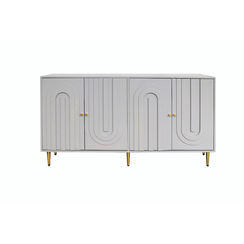 Armoire console laquée à 4 portes