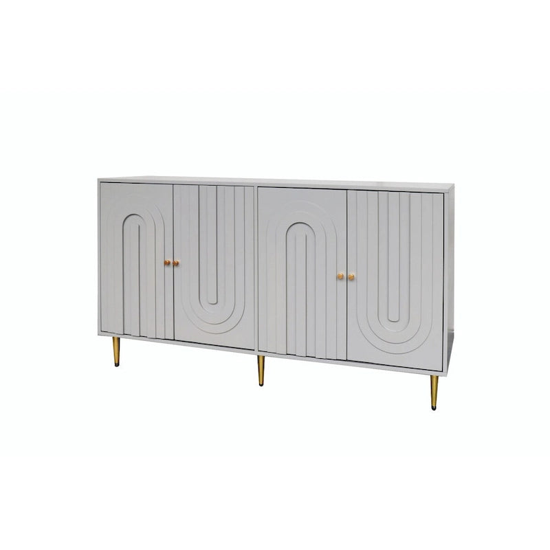 Armoire console laquée à 4 portes
