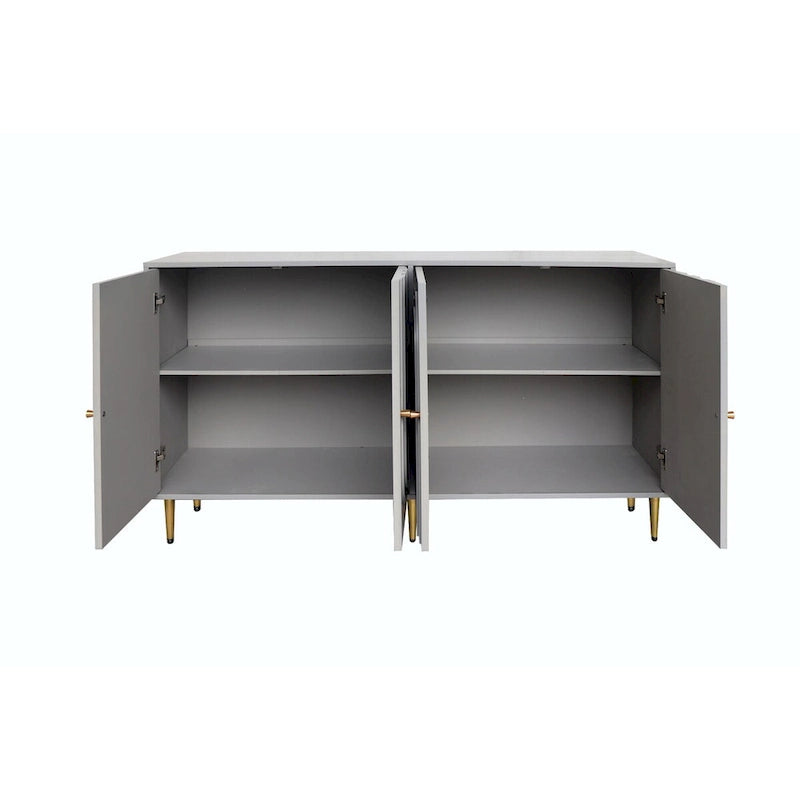 Armoire console laquée à 4 portes