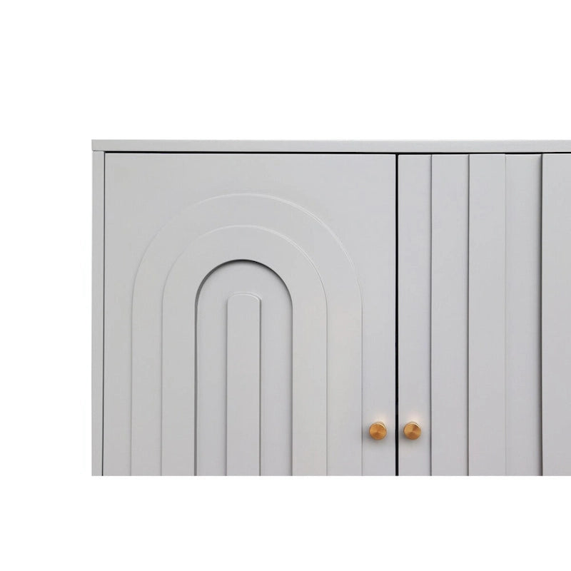 Armoire console laquée à 4 portes