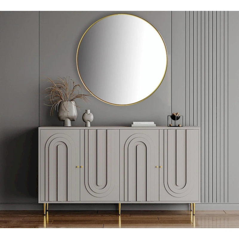 Armoire console laquée à 4 portes