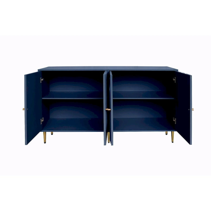 Armoire console laquée à 4 portes