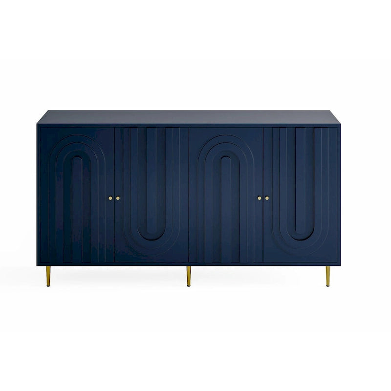 Armoire console laquée à 4 portes