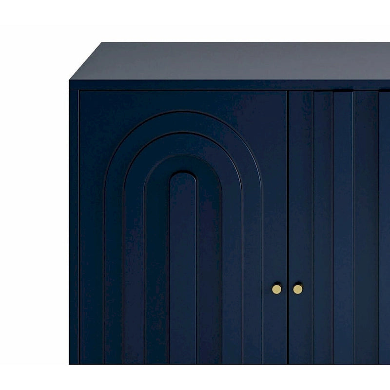 Armoire console laquée à 4 portes